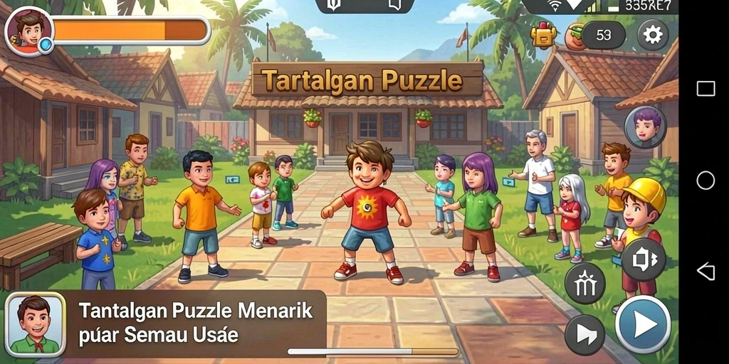 Screenshot gameplay <strong>5RT</strong> menampilkan tantangan Puzzle yang menarik.