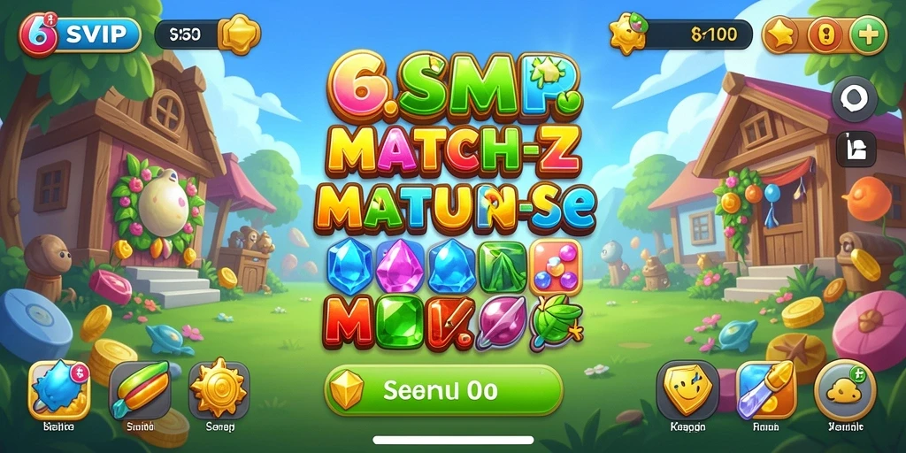 Tampilan gameplay seru dari 6SVIP dengan tantangan Match-3.
