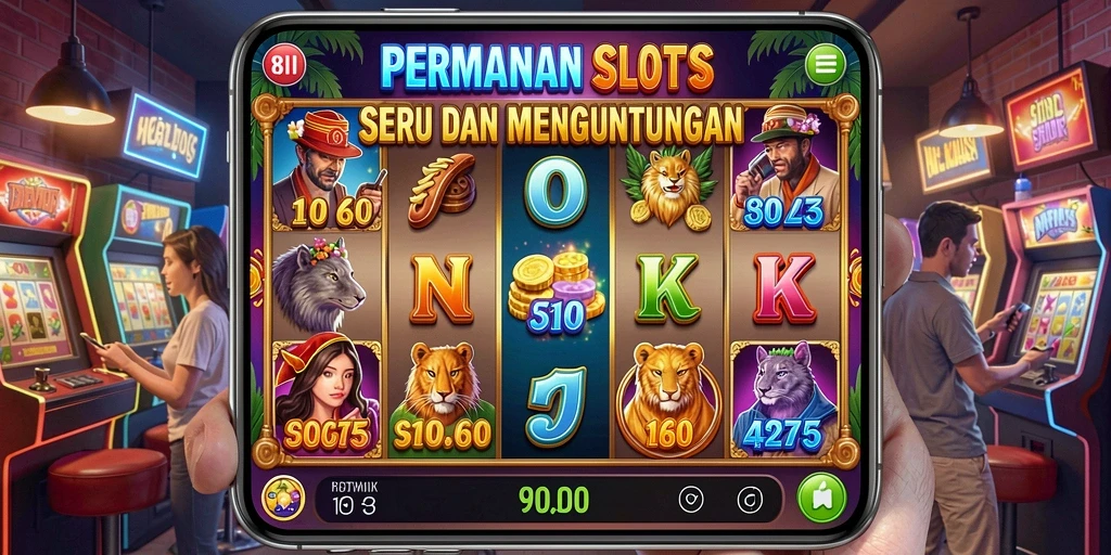 Tampilan utama gameplay Slot di 8II dengan animasi menarik.