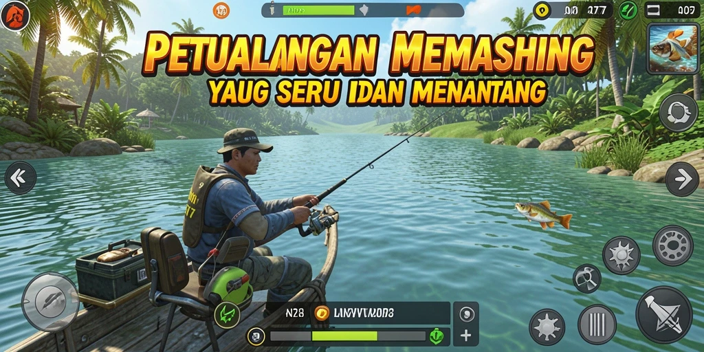 Tampilan menarik dari gameplay memancing dalam AN777.