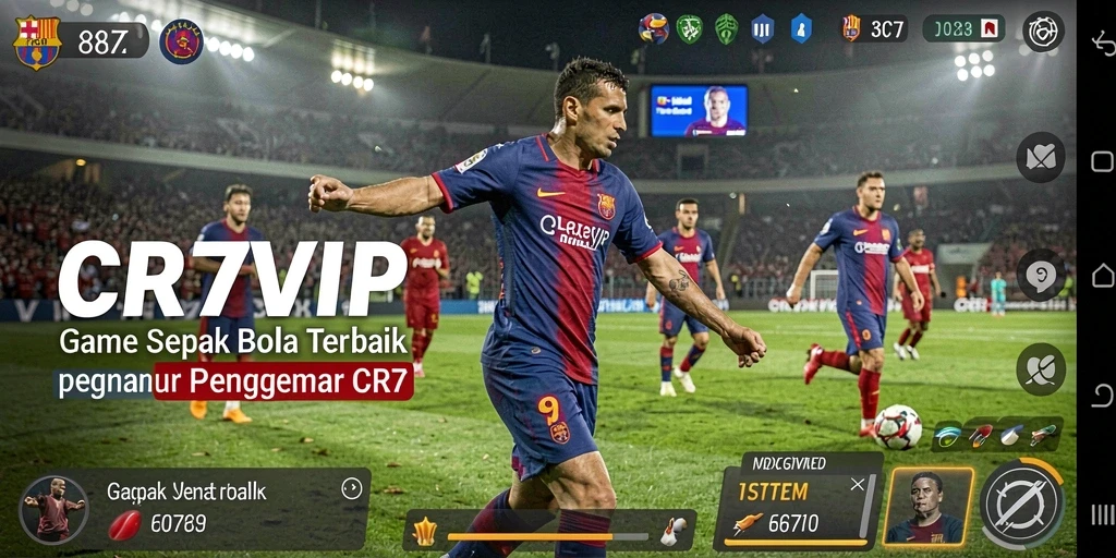 Gameplay mendebarkan di CR7VIP dengan aksi sepak bola yang mengesankan.