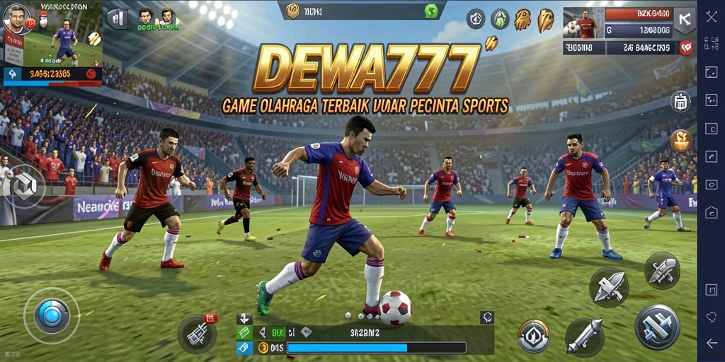 Screenshot DEWA777 menampilkan aksi pertandingan olahraga yang mendebarkan.