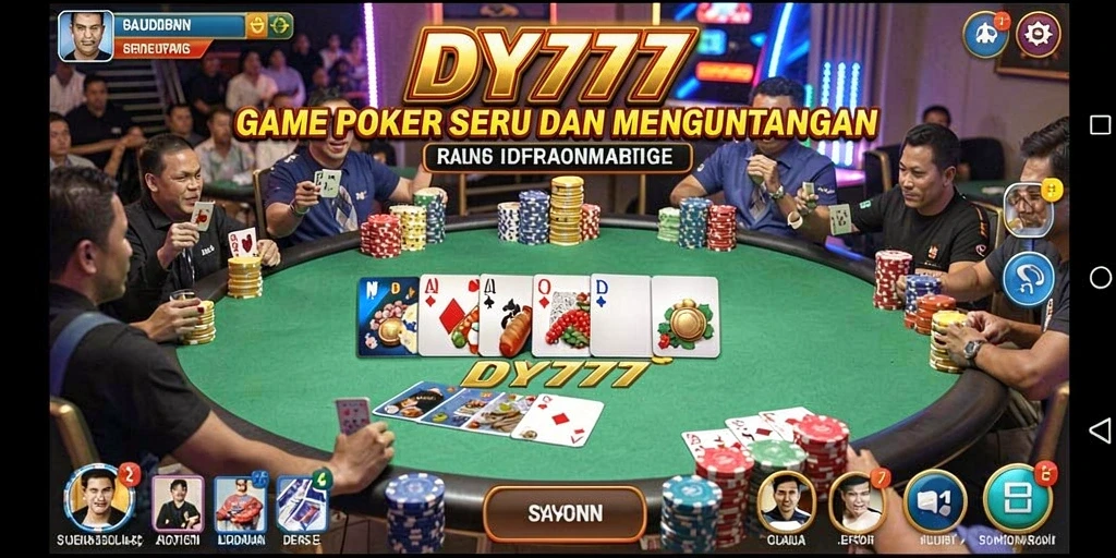 Gameplay menarik DY777 dengan pengalaman poker yang mengasyikkan.