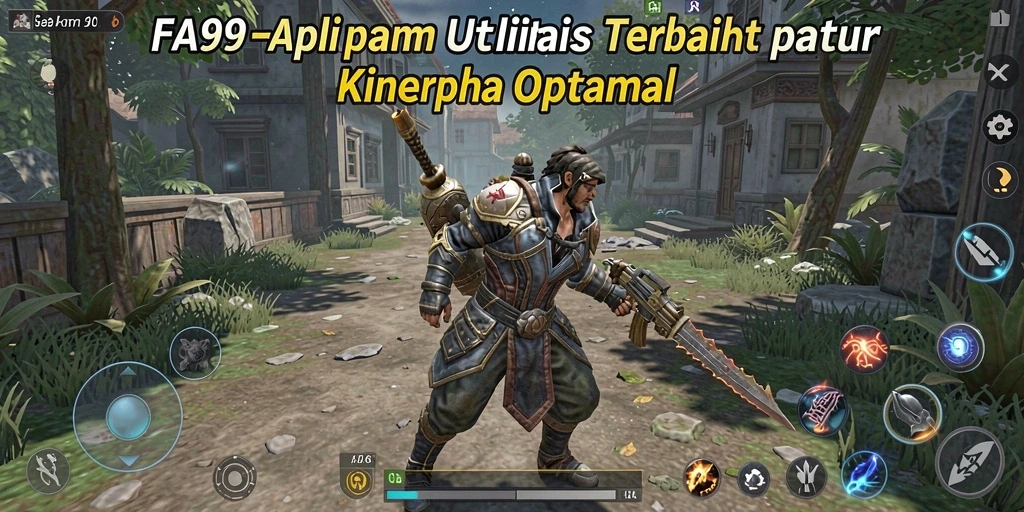 Screenshot utama FA99 menampilkan tampilan antarmuka aplikasi Utility yang menarik.