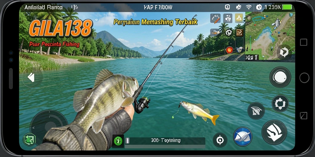Tampilan gameplay menarik GILA138 dengan aksi memancing seru.