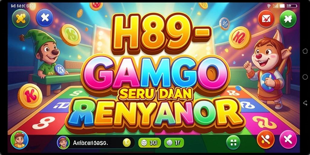 Tampilan gameplay H89 yang menarik dengan papan Bingo berwarna-warni.