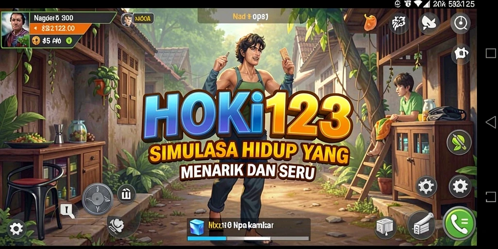 Screenshot HOKI123 menunjukkan gameplay simulasi yang imersif dan interaktif.