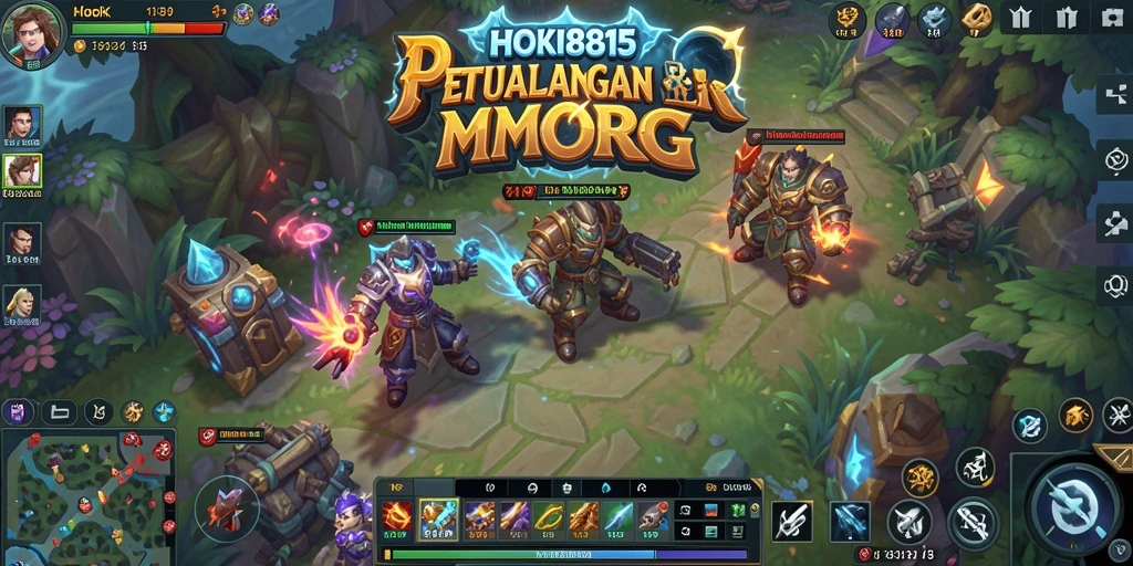 Tangkapan layar dari gameplay seru HOKI8815 dalam dunia MMORPG.