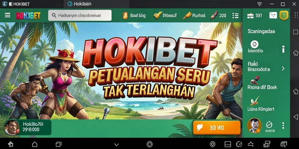Tampilan gameplay HOKIBET yang penuh petualangan dan tantangan.