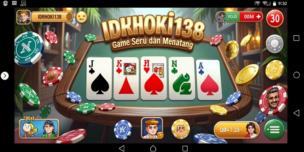 Tampilan gameplay menarik dari IDRHOKI138 dengan domino.