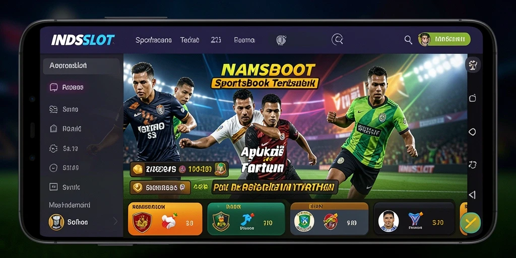 Tampilan menarik dari gameplay Sportsbook INDSLOT dengan berbagai pilihan taruhan.