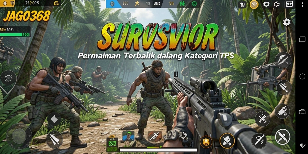 Tangkapan layar gameplay JAGO368 dengan aksi menegangkan di medan pertempuran.