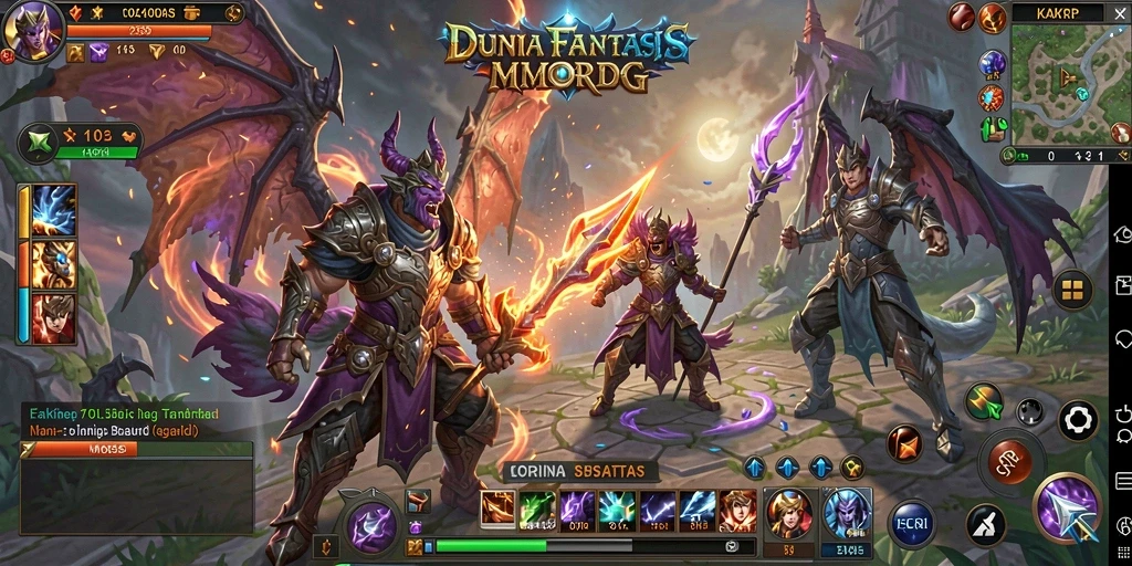 Gameplay KAKRP yang menakjubkan dan penuh aksi di dunia fantasi.