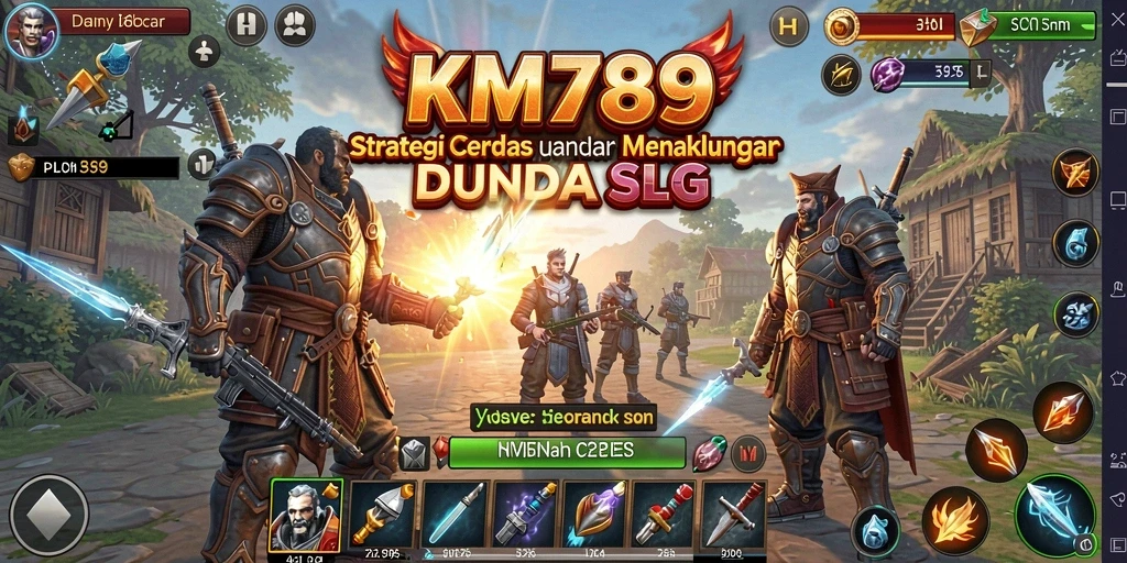 Screenshot gameplay KM789 menunjukkan aksi pertempuran yang mendebarkan.