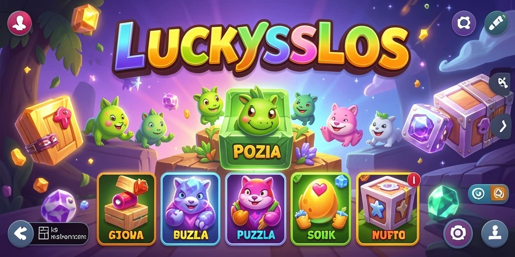 Tampilkan gameplay menarik dan tantangan di LUCKYSLOTS.
