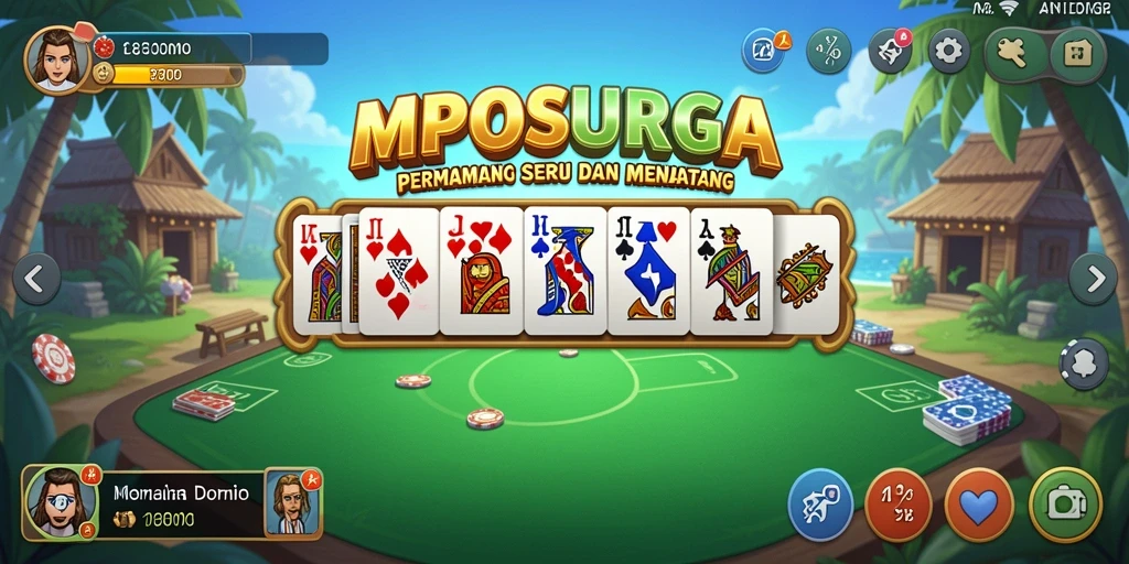 Tampilan permainan Domino yang seru di MPOSURGA