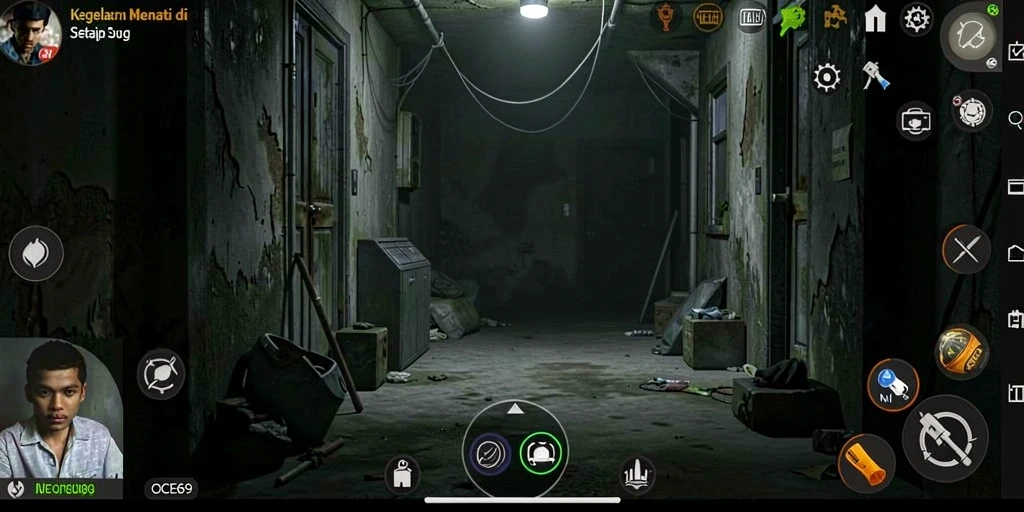 Screenshot OCE69 menampilkan momen menegangkan dalam permainan Horror.