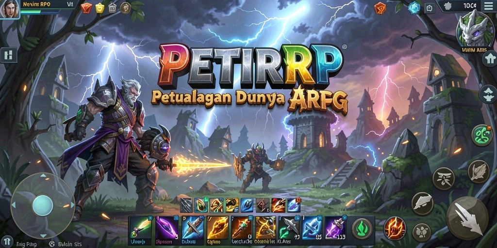 Gameplay mendebarkan dalam PETIRRP saat menghadapi monster besar.