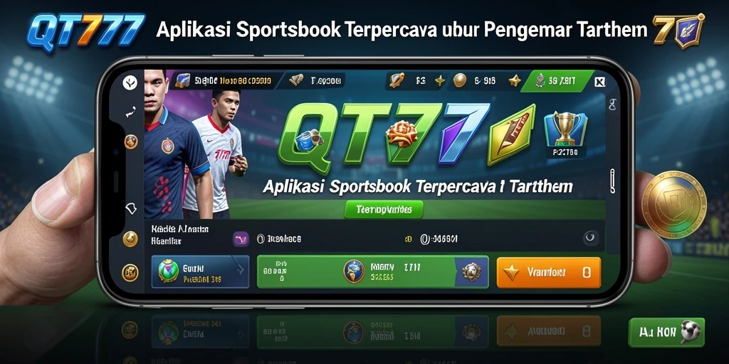 Tampilan antarmuka QT777 saat taruhan olahraga berlangsung.