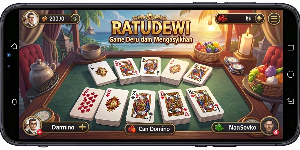 Tampilan gameplay menegangkan dari RATUDEWI yang mengasyikkan.