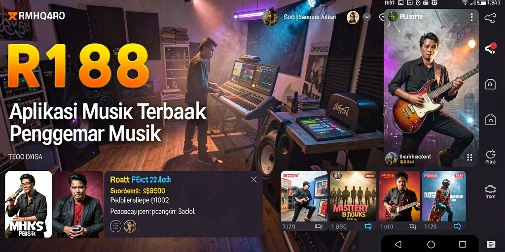 Tampilan gameplay interaktif RI188 dengan berbagai lagu dan aktivitas menyenangkan.