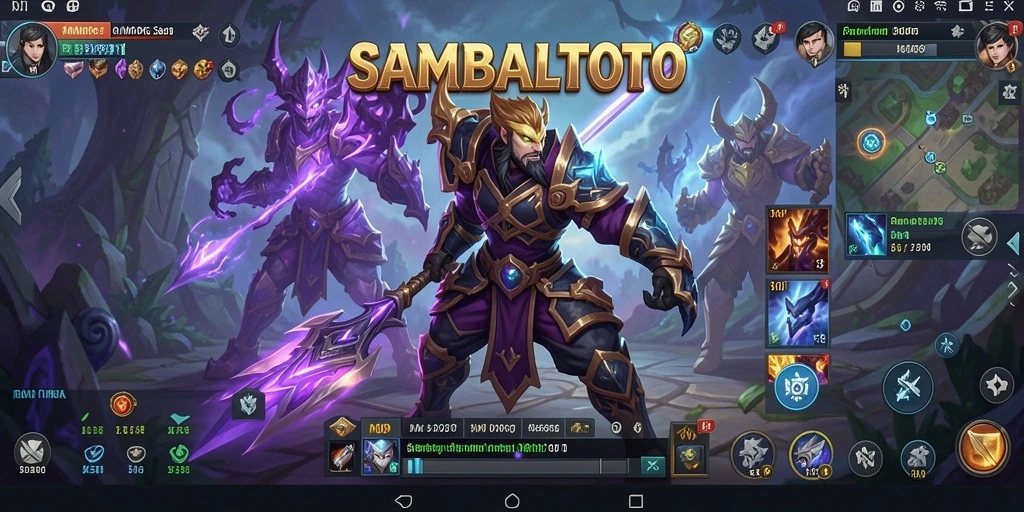 Tampilan aksi seru dalam gameplay MMORPG SAMBALTOTO.