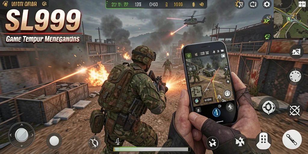 Screenshot SL999 menunjukkan aksi tembak-menembak yang seru dan grafis menawan.